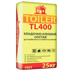 тойлер TL400 клей для газоблока(кладочно-клеевой состав) 25 кг